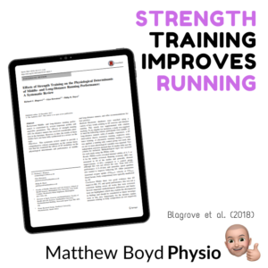 Strength Training Improves Running