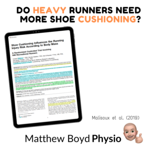 Do Heavy Runners need more Shoe Cushioning?