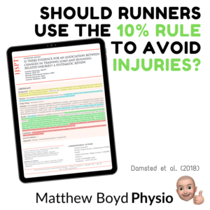 Should Runners use the 10% Rule to Avoid Injuries?