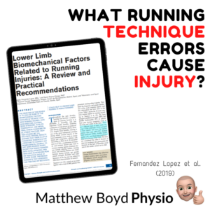 what running technique errors cause injury
